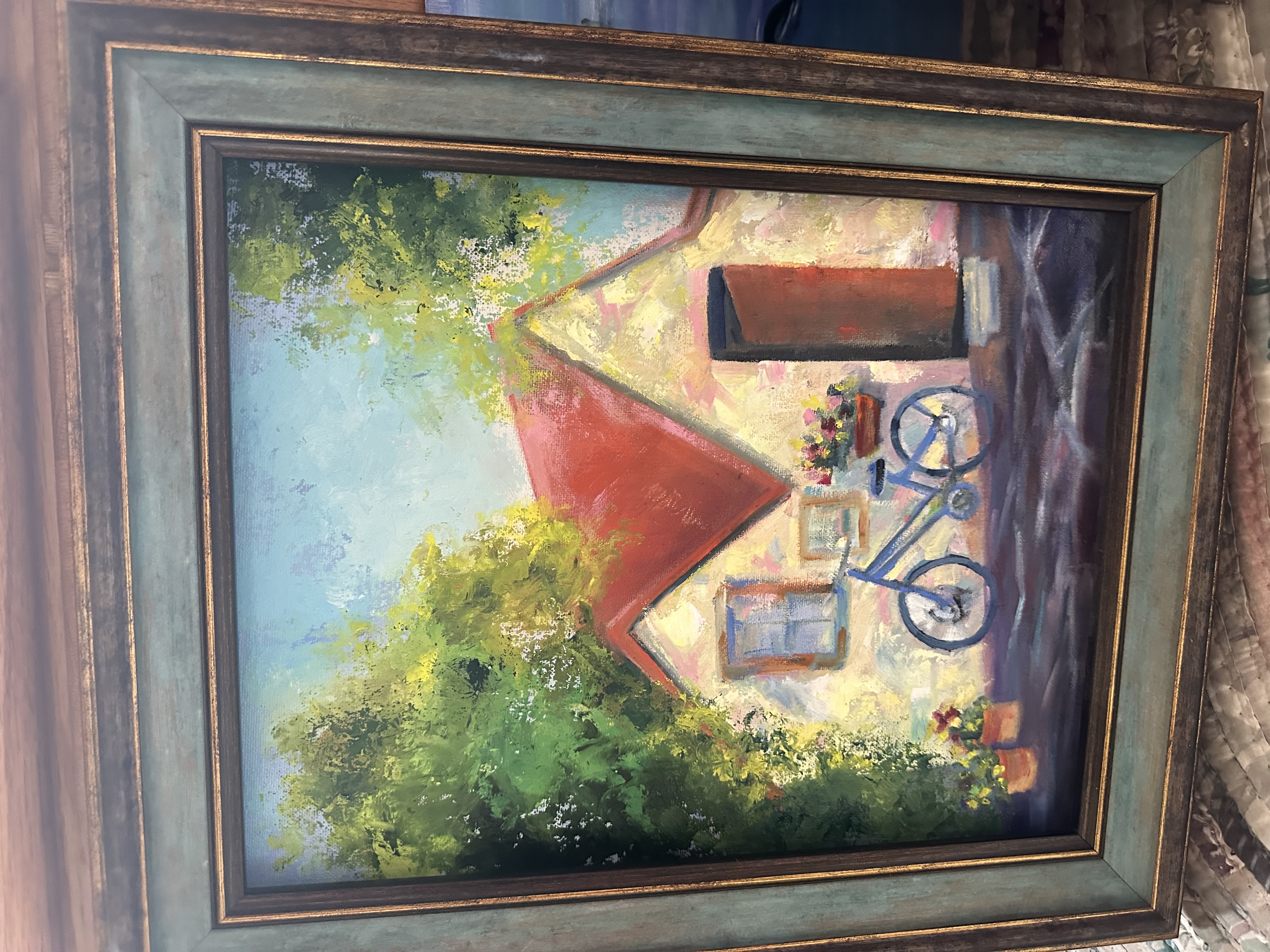 French Cottage with Bicycle